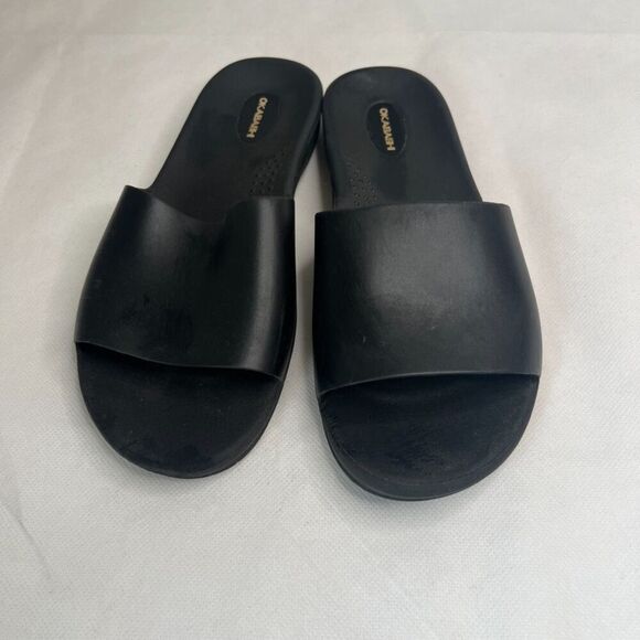 Okabashi Cruise Black Slip On Slide Mule Sandals Size 7 Made in USA - Picture 5 of 8